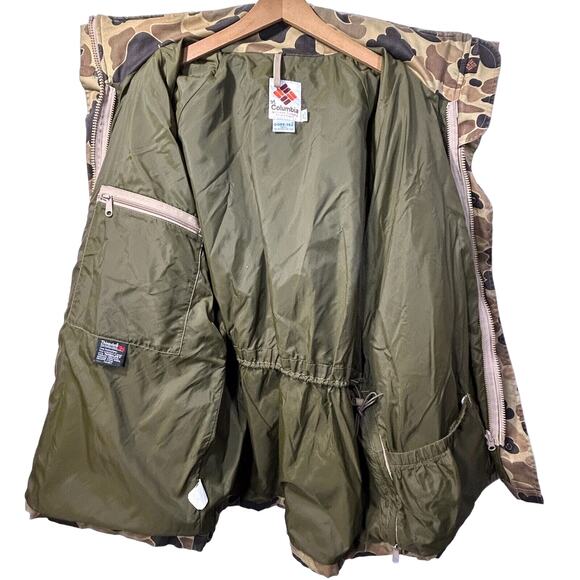 VTG Columbia Mens XL Duck Camo Insulated Jacket Parka Gore-Tex USA Thinsulate - Picture 2 of 14